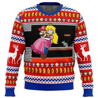 Mario Bowser's Castle Ugly Christmas Sweater, Ugly Christmas Sweater For Men Women | Favorety UK