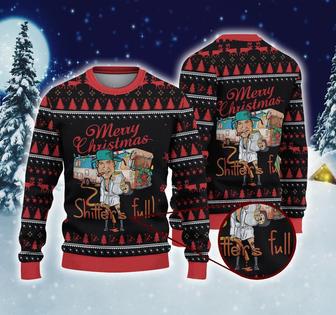 Merry Christmas Shtter's Full Ugly Christmas Sweater, Cousin Eddie Christmas Sweatshirt | Favorety DE