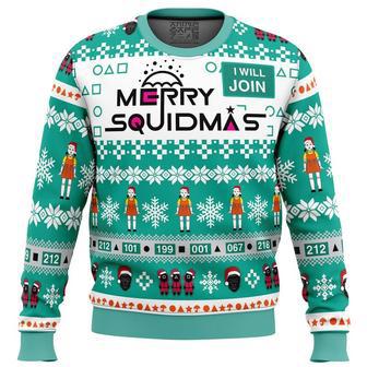 Merry Squidmas Squid Game Christmas Sweater, Ugly Christmas Sweater For Men Women, ShopKetharses Shop | Favorety DE