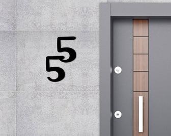 Modern Individual House Metal Numbers, Modern Floating Metal Address Number, Metal Custom Numbers - Thegiftio UK
