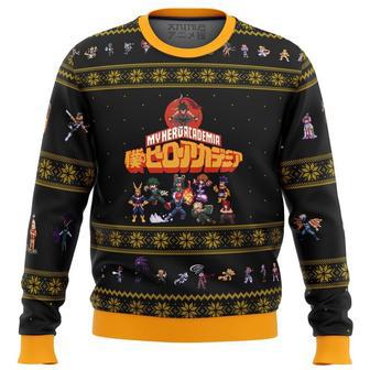 My Hero Academia Boku No Sprites Ugly Christmas Sweater, Ugly Christmas Sweater For Men Women | Favorety CA