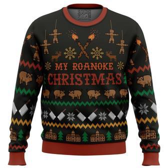 My Roanoke Christmas American Horror Story Ugly Christmas Sweater, Ugly Christmas Sweater For Men Women | Favorety AU