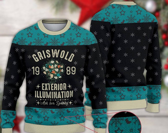National Lampoon's Christmas Vacation Ugly Christmas Sweater, Clark Griswold Ugly Xmas Sweater - Thegiftio UK