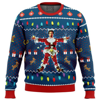 National Lampoon's Christmas Vacation Ugly Sweater, Clark Griswold Ugly Christmas Sweatshirt - Thegiftio