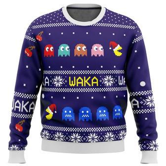 Pacman Christmas Ugly Sweater, Pac-man Christmas Sweatshirt, Pac Man Xmas Sweater, Christmas Sweater | Favorety DE