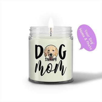Custom Funny Dog Mom Photo Candle | Custom Photo | Mothers Day Gift | Personalized Dog Mom Candle - Seseable