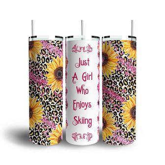 Custom Just A Girl Who Enjoys Hobby Skinny Tumbler | Custom Text | Hobby | Gift For Girl | Personalized Hobby Skinny Tumbler - Seseable