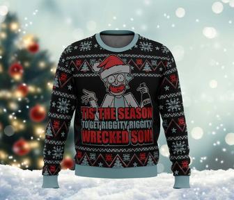 Rick And Mo-rty Tis The Season Ugly Christmas Sweater, Rick Mo-rty Xmas Sweatshirt | Favorety AU