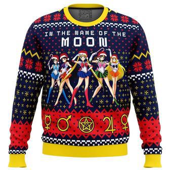 Sailor Moon In the Name of the Moon Ugly Christmas Sweater, Ugly Christmas Sweater For Men Women | Favorety CA