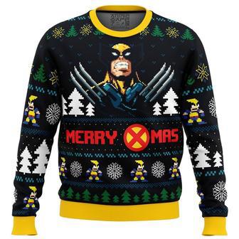 Santa Claws Wolverine Marvel Ugly Christmas Sweater, Ugly Christmas Sweater For Men Women | Favorety