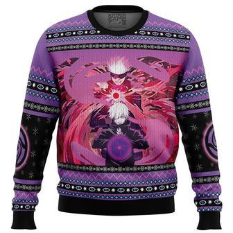 Satoru Gojo Jujutsu Kaisen Ugly Christmas Sweater, Ugly Christmas Sweater For Men Women | Favorety UK