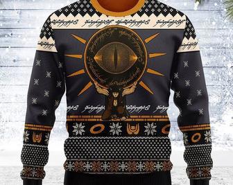 Sauron Eye Christmas Ugly Sweater, TLOTR Christmas Sweatshirt, Xmas Sweater, Christmas Sweater | Favorety DE