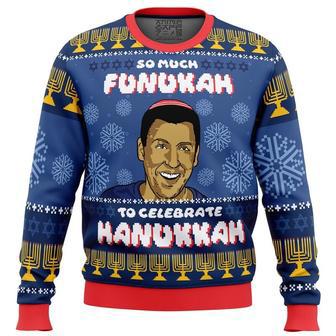 So Much Funukah Adam Sandler Ugly Christmas Sweater, Ugly Christmas Sweater For Men Women | Favorety UK