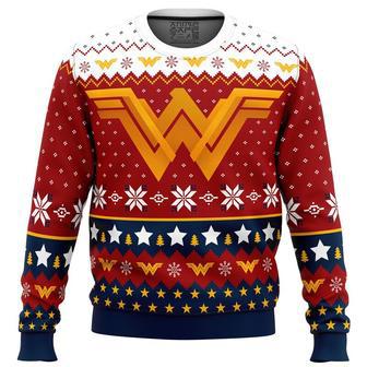 Super Heroes Wonder Woman Christmas Ugly Christmas Sweater, Ugly Christmas Sweater For Men Women | Favorety AU