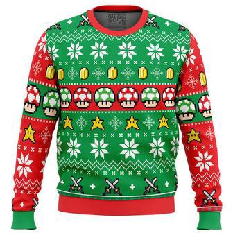 Super Mario Ugly Christmas Sweater, Ugly Christmas Sweater For Men Women, ShopKetharses Shop | Favorety