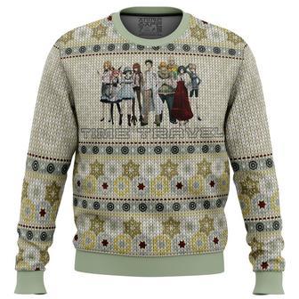 The Elite Team Steins Gate Ugly Christmas Sweater, Ugly Christmas Sweater For Men Women | Favorety