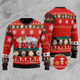 The Golden Girls Ugly Christmas Sweater, Golden Girls Ugly Sweatshirt, Blanche Dorothy Sophia Rose Ugly Christmas Sweater - Thegiftio