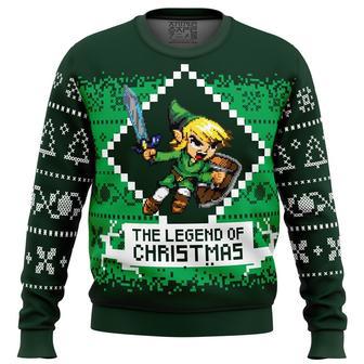 The Legend of Christmas Zelda Ugly Christmas Sweater, Ugly Christmas Sweater For Men Women | Favorety