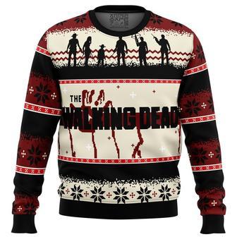 The Walking Dead Ugly Christmas Sweater, Ugly Christmas Sweater For Men Women, ShopKetharses Shop | Favorety