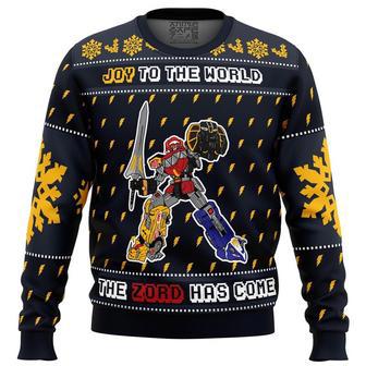 The Zord Has Come Power Rangers Ugly Christmas Sweater, Ugly Christmas Sweater For Men Women | Favorety