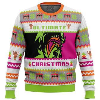 Ultimate Warrior Christmas Pro Wrestling Ugly Christmas Sweater, Ugly Christmas Sweater For Men Women | Favorety CA