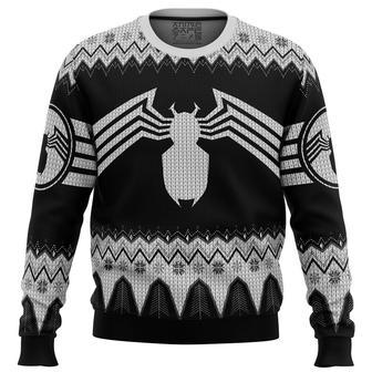 Venom Marvel Venom Symbol Ugly Christmas Sweater, Ugly Christmas Sweater For Men Women | Favorety DE