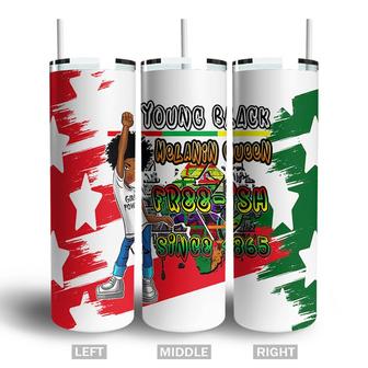 Young Black Melanin Queen Free-ish Since 1985 Juneteenth Skinny Tumbler | Seseable CA