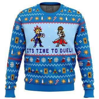 Yugioh Its Time To Duel Ugly Christmas Sweater, Ugly Christmas Sweater For Men Women | Favorety DE