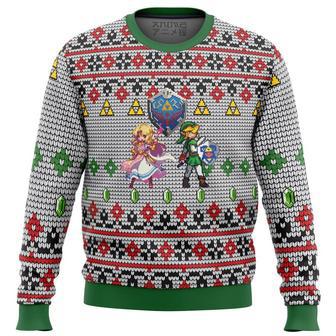 Zelda and Link Ugly Christmas Sweater, Ugly Christmas Sweater For Men Women, ShopKetharses Shop | Favorety CA