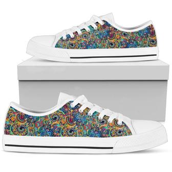 Abstract Low Top Sneakers - Monsterry AU