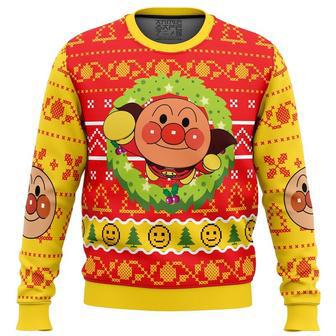 Anpanman Ugly Christmas Sweater, Ugly Christmas Sweater For Men Women, ShopKetharses Shop | Favorety UK