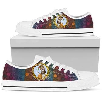 Basset Women's Licence Plate Low Top Canvas Shoes - Monsterry CA
