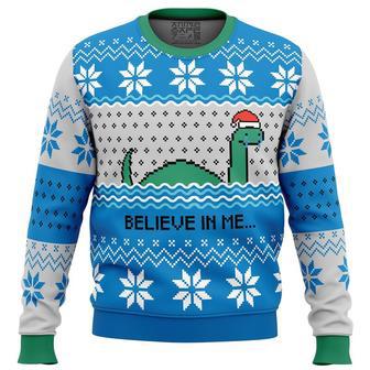 Believe in me...Nessie Ugly Christmas Sweater, Ugly Christmas Sweater For Men Women | Favorety DE