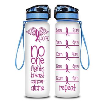 Breast Cancer No One Fight Alone Hope Repeat Hydro Tracking Bottle | Seseable CA