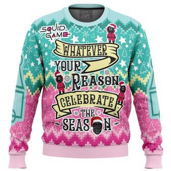 Celebrate the Season Squid Game Christmas Sweater, Ugly Christmas Sweater For Men Women | Favorety UK