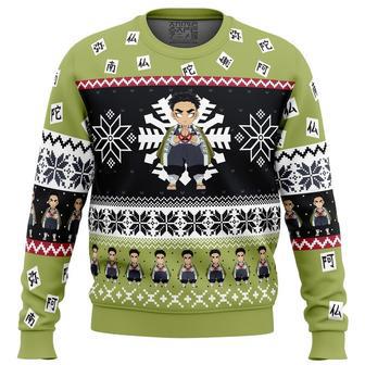 Chibi Christmas Gyomei Himejima Demon Slayer Ugly Christmas Sweater, Ugly Christmas Sweater For Men Women | Favorety