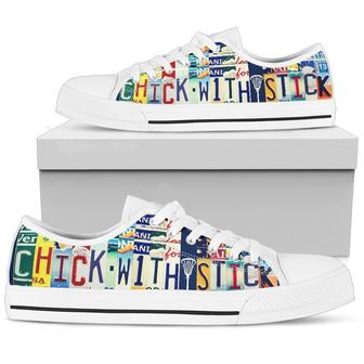 Chick With Stick Low Top Shoes - Monsterry UK