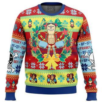 Christmas Franky One Piece Ugly Christmas Sweater, Ugly Christmas Sweater For Men Women | Favorety UK