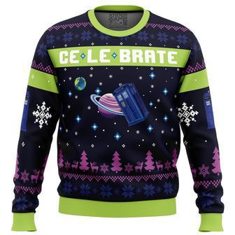 Christmas in Gallifrey Doctor Who Ugly Christmas Sweater, Ugly Christmas Sweater For Men Women | Favorety AU