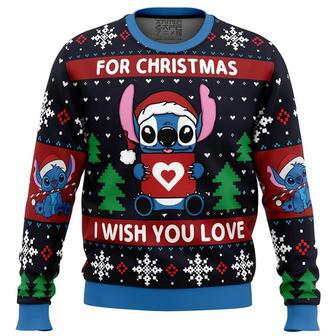 Christmas Love Stitch Ugly Christmas Sweater, Ugly Christmas Sweater For Men Women | Favorety