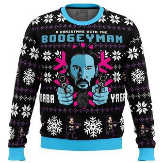 Christmas with the Boogeyman John Wick Ugly Christmas Sweater, Ugly Christmas Sweater For Men Women | Favorety DE