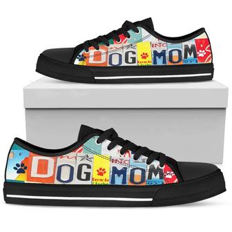 Dog Mom Low Top Shoes - Monsterry