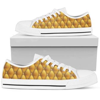 Exclusive Golden Pattern Women's Low Top Shoes - Monsterry UK