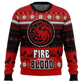 Game of Thrones Fire and Blood Ugly Christmas Sweater, Ugly Christmas Sweater For Men Women | Favorety CA