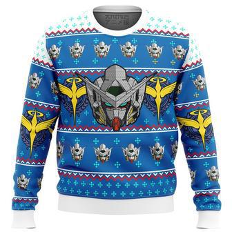 Gundam Helmet Ugly Christmas Sweater, Ugly Christmas Sweater For Men Women, ShopKetharses Shop | Favorety AU