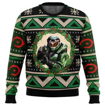 Halo Ugly Christmas Sweater, Ugly Christmas Sweater For Men Women, ShopKetharses Shop | Favorety CA