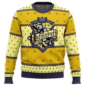 Harry Potter Hufflepuff Ugly Christmas Sweater, Ugly Christmas Sweater For Men Women | Favorety AU