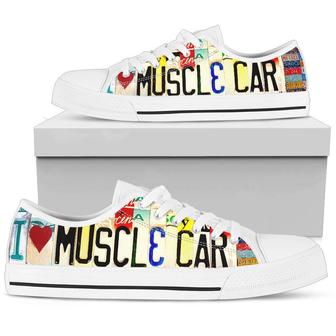 I Love Muscle Car Low Top Shoes - Monsterry AU