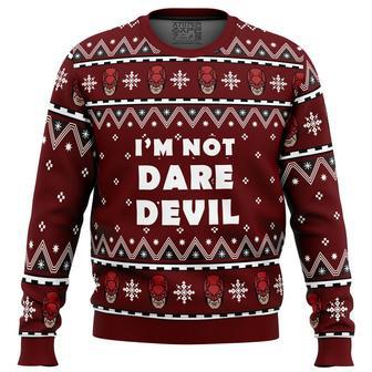 I'm not Daredevil Marvel Ugly Christmas Sweater, Ugly Christmas Sweater For Men Women | Favorety