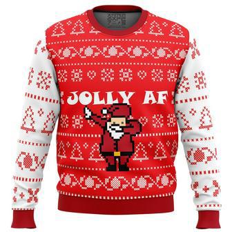 Jolly AF Ugly Christmas Sweater, Ugly Christmas Sweater For Men Women, ShopKetharses Shop | Favorety AU